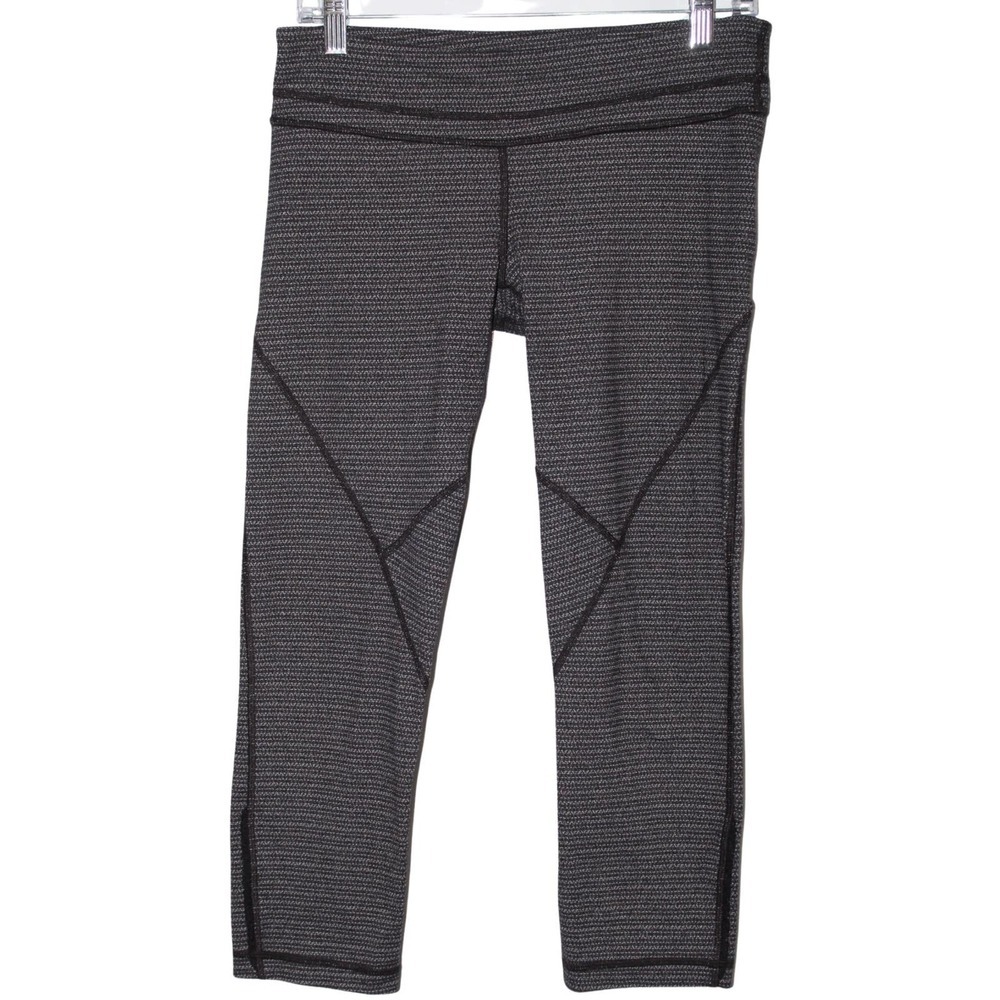 Women's Vimmia Black Pull On Elastic Cropped Ankle Capri Leggings Pants Size L